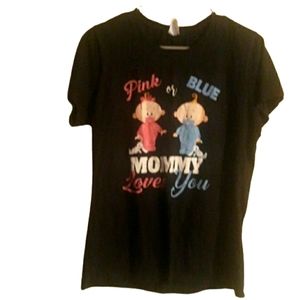 Port & Company* black maternity tee